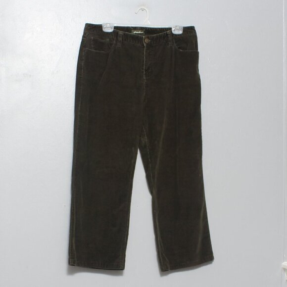 Eddie Bauer dark green corduroy pants - Picture 1 of 11